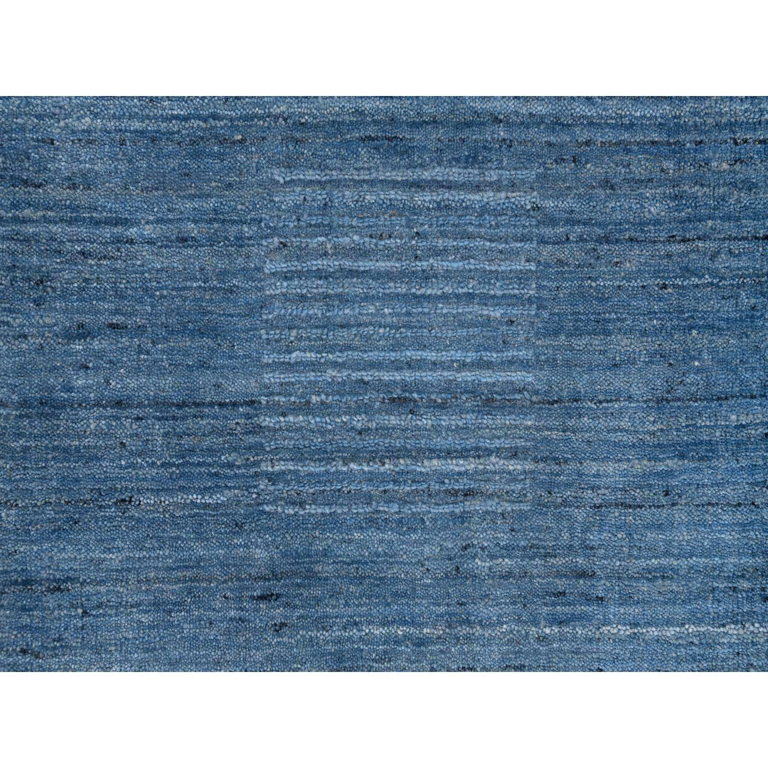 2'0" x 3'0" New Hand Loomed Blue Cotton Rectangle Oriental Rug - MOA10264586