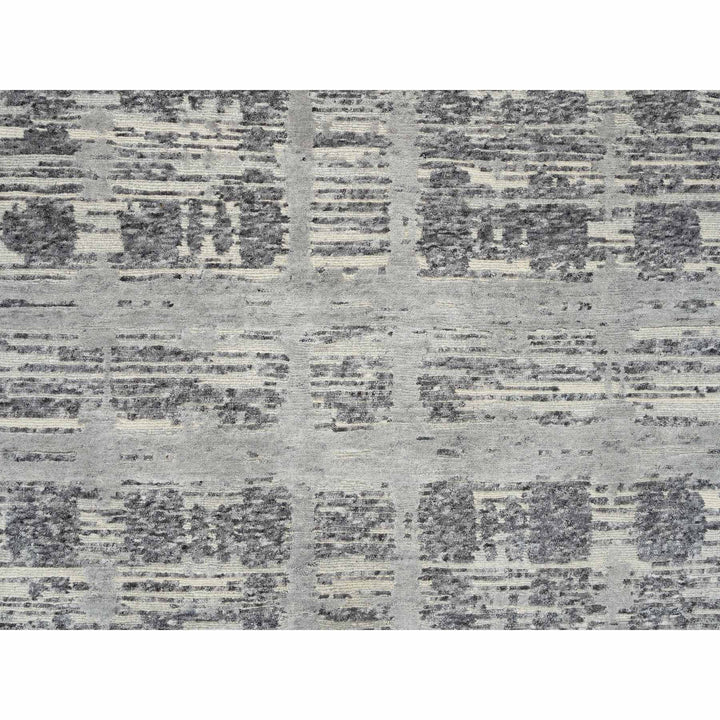 6'2" x 12'0" New Hand Knotted Grey Wool Runner Oriental Rug - MOA10264691