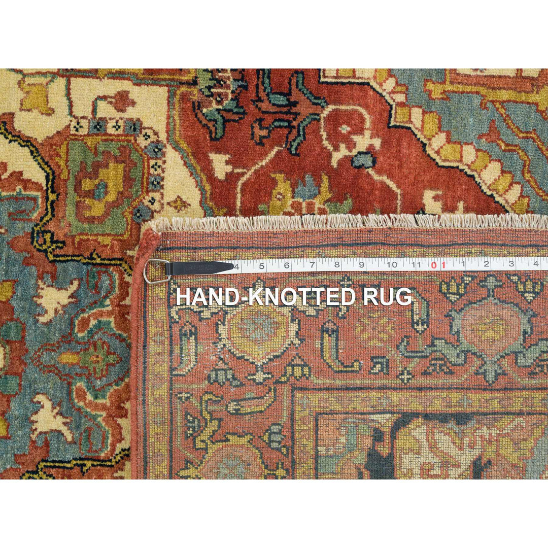 4'0" x 6'1" New Hand Knotted Red Wool Rectangle Oriental Rug - MOA10264946