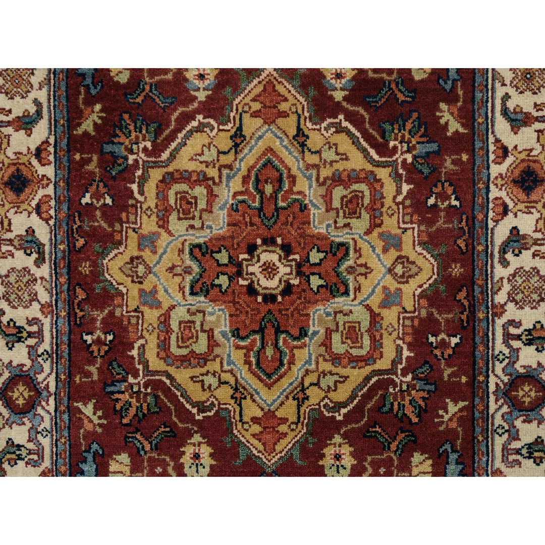 2'7" x 16'0" New Hand Knotted Red Wool Runner Oriental Rug - MOA10264966