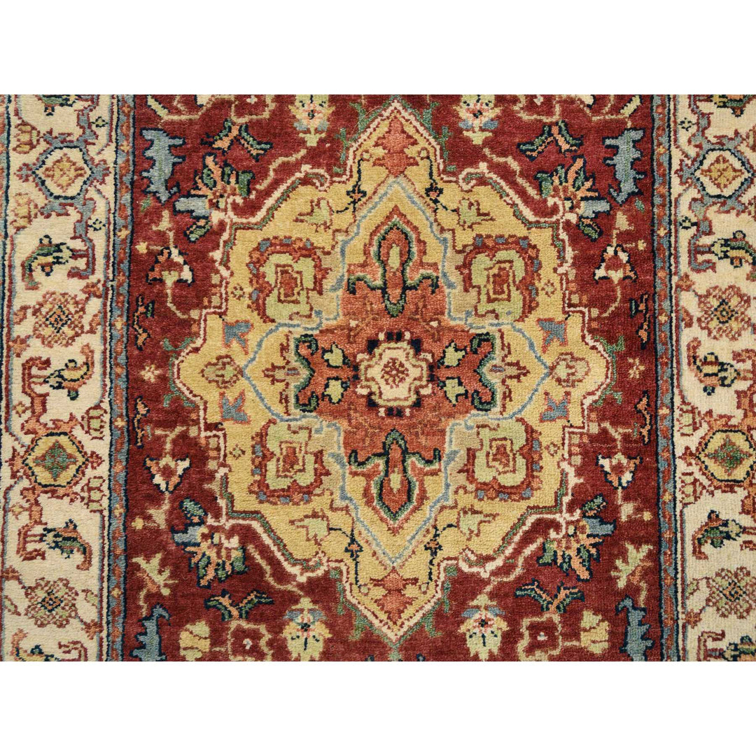 2'6" x 18'2" New Hand Knotted Red Wool Runner Oriental Rug - MOA10264970