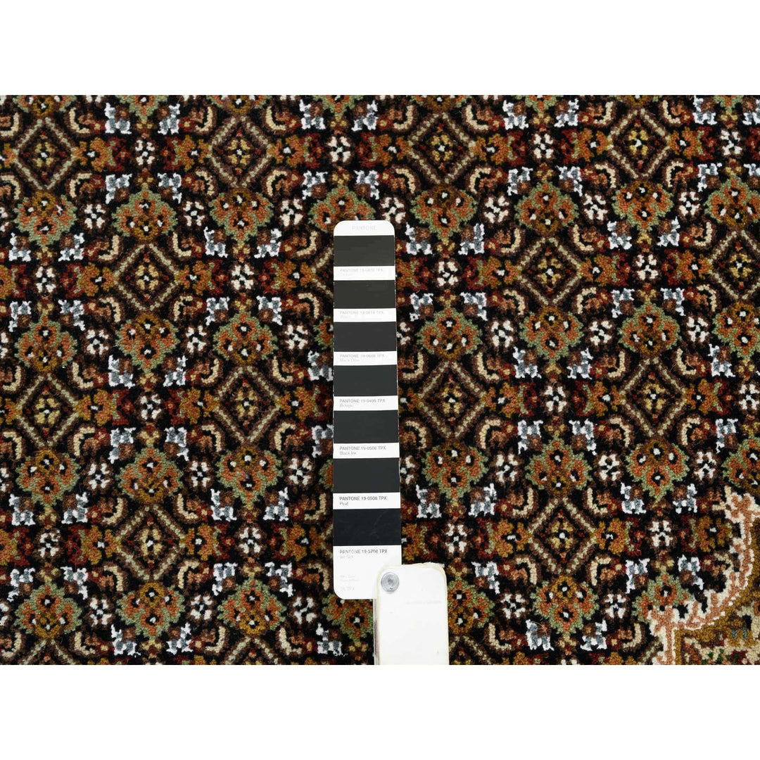 9'0" x 12'6" New Hand Knotted Black Cotton Rectangle Oriental Rug - MOA10265046