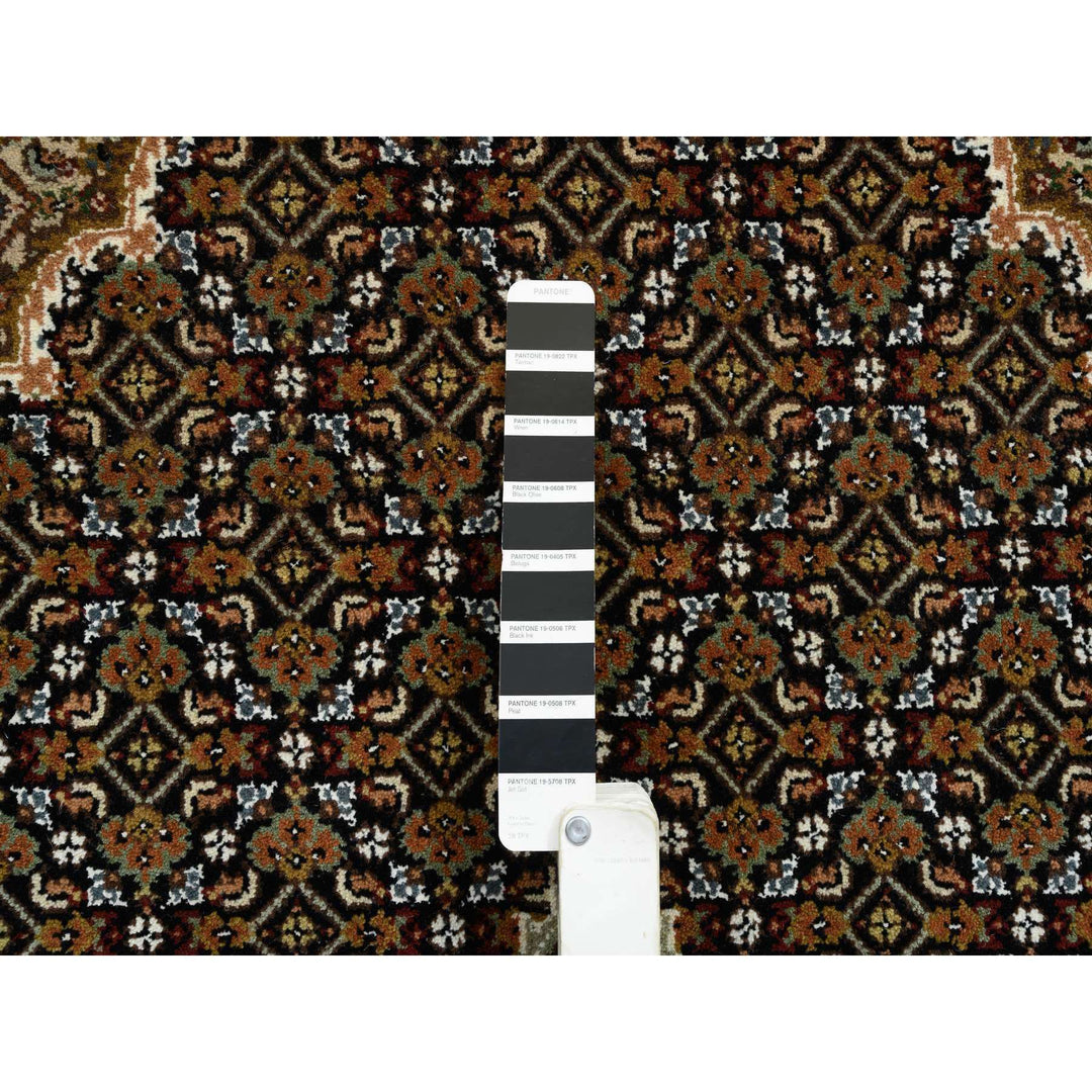 5'2" x 8'0" New Hand Knotted Black Cotton Rectangle Oriental Rug - MOA10265052