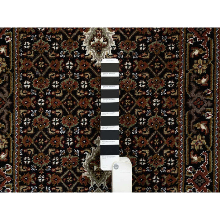 2'0" x 10'2" New Hand Knotted Black Cotton Runner Oriental Rug - MOA10265059