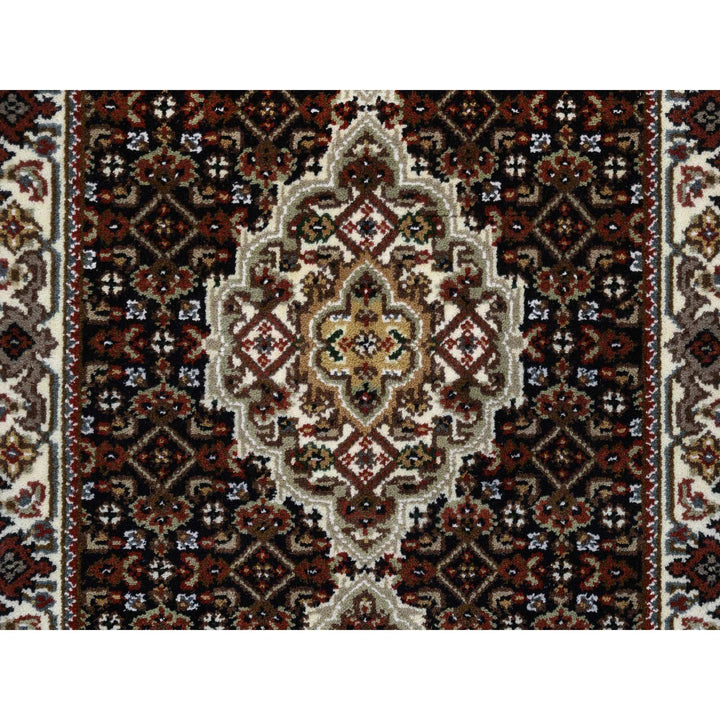 2'0" x 7'10" New Hand Knotted Black Cotton Runner Oriental Rug - MOA10265061