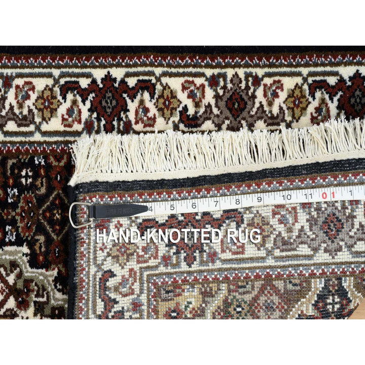 2'0" x 7'10" New Hand Knotted Black Cotton Runner Oriental Rug - MOA10265061