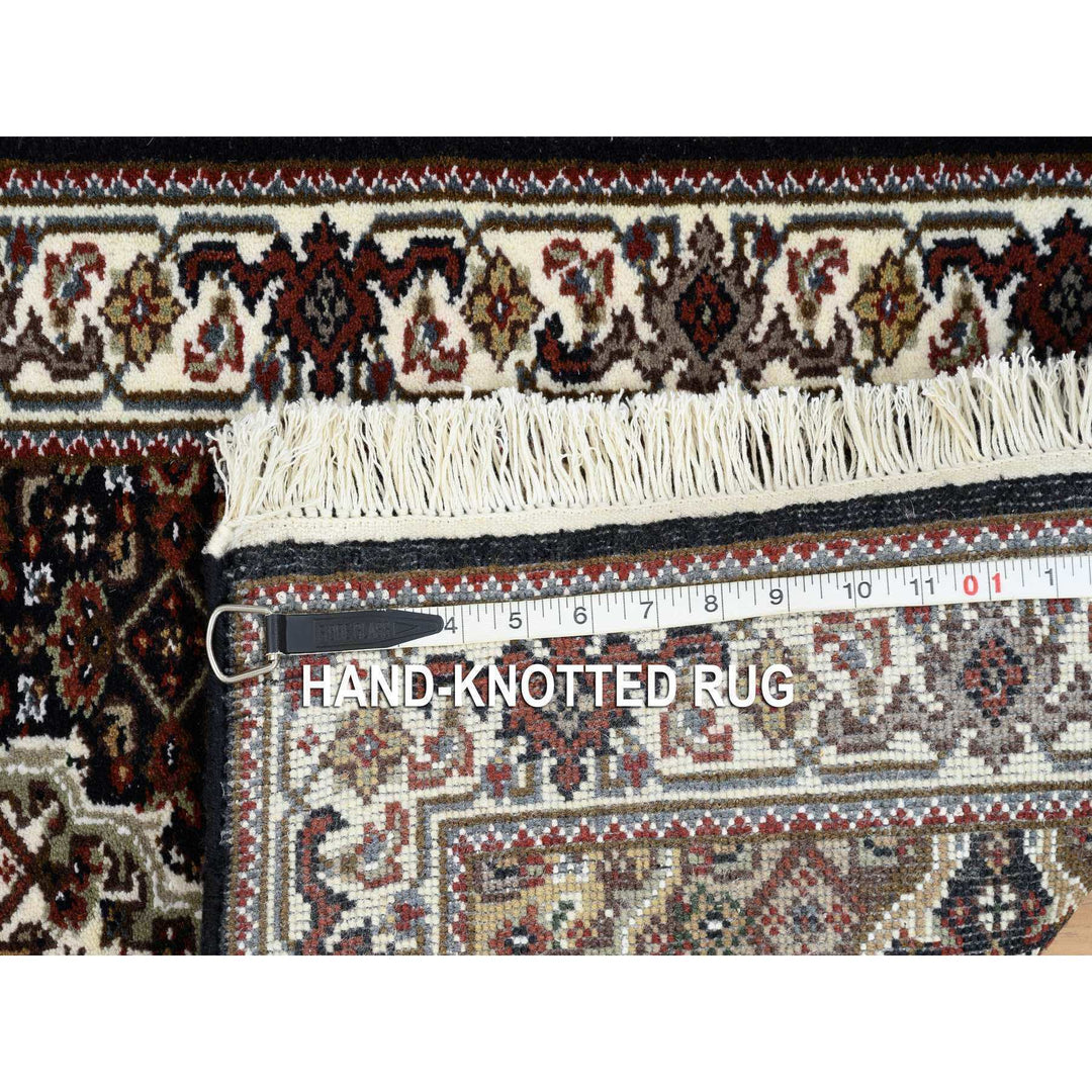 2'0" x 8'1" New Hand Knotted Black Cotton Runner Oriental Rug - MOA10265065