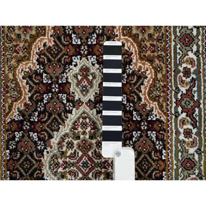 2'0" x 3'1" New Hand Knotted Black Cotton Rectangle Oriental Rug - MOA10265070