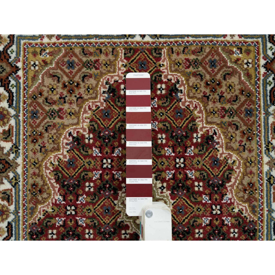 2'0" x 4'2" New Hand Knotted Red Cotton Rectangle Oriental Rug - MOA10265083