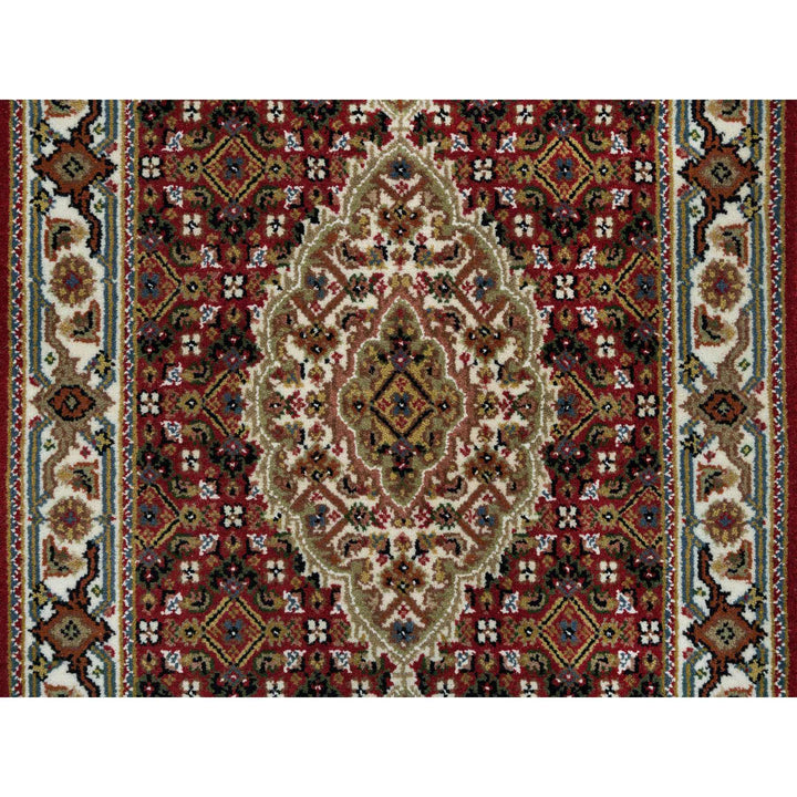 2'0" x 4'2" New Hand Knotted Red Cotton Rectangle Oriental Rug - MOA10265083