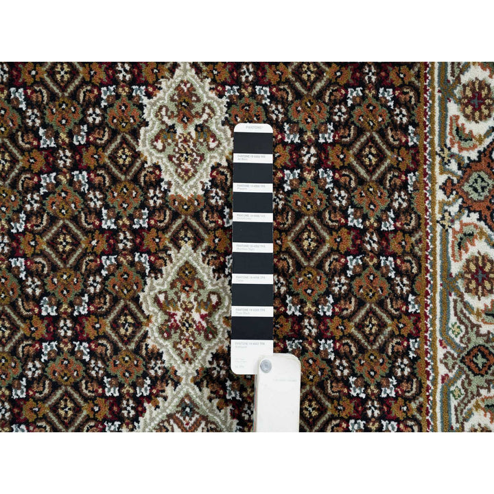 2'7" x 13'7" New Hand Knotted Black Cotton Runner Oriental Rug - MOA10265098