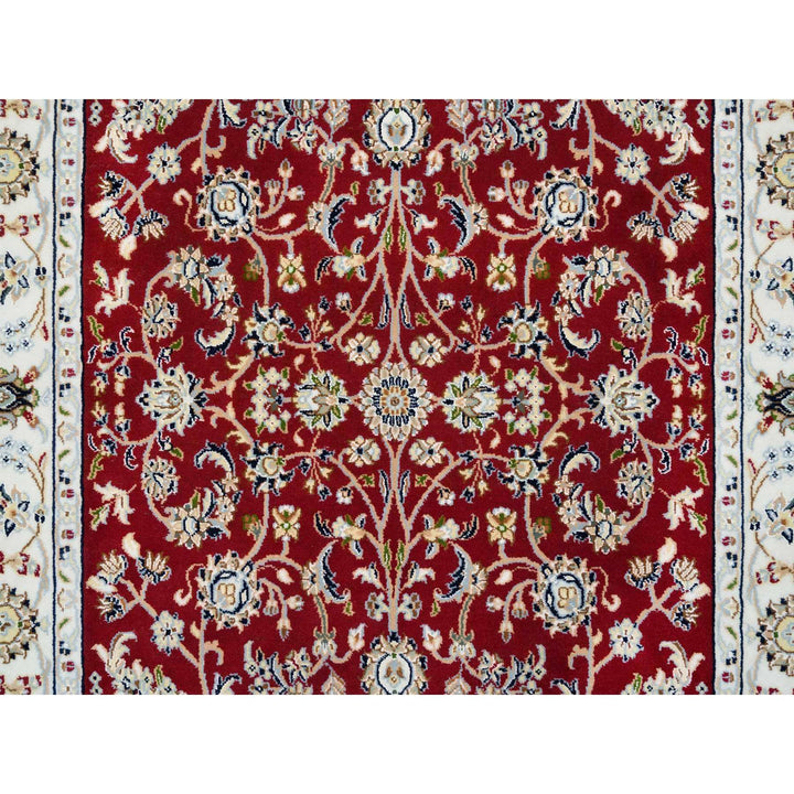 4'0" x 6'2" New Hand Knotted Red Cotton Rectangle Oriental Rug - MOA10265394