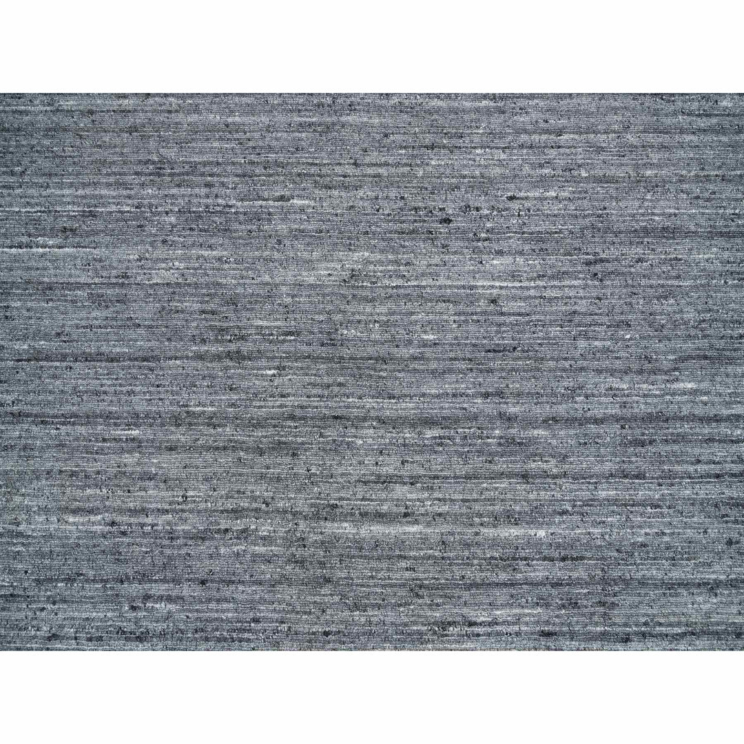 10'1" x 10'0" New Hand Loomed Grey Wool Square Oriental Rug - MOA10265422