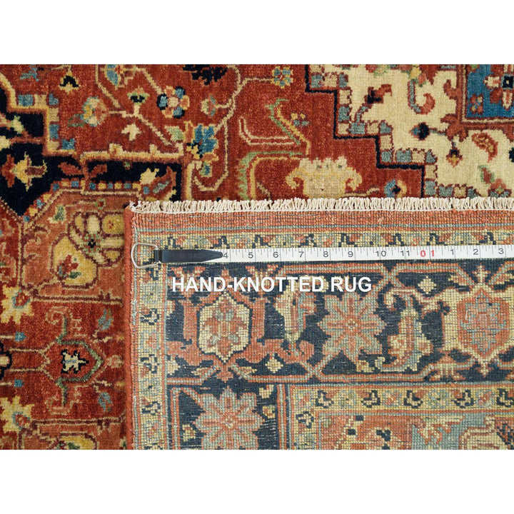 4'0" x 10'1" New Hand Knotted Red Wool Runner Oriental Rug - MOA10265463