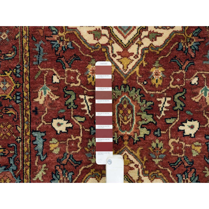 2'7" x 18'0" New Hand Knotted Red Wool Runner Oriental Rug - MOA10265470