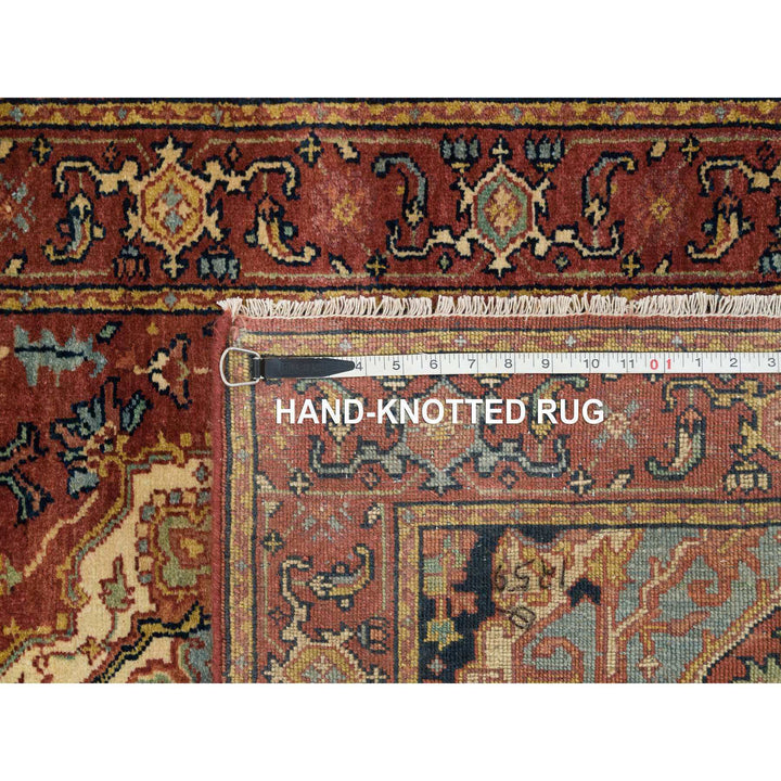 2'7" x 18'0" New Hand Knotted Red Wool Runner Oriental Rug - MOA10265470