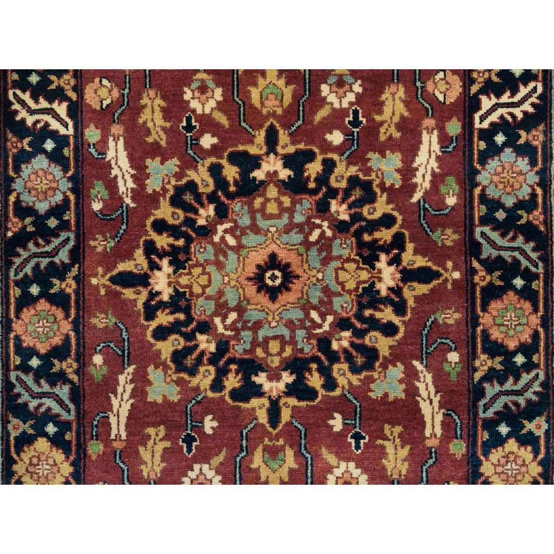 2'8" x 12'0" New Hand Knotted Red Wool Runner Oriental Rug - MOA10265471
