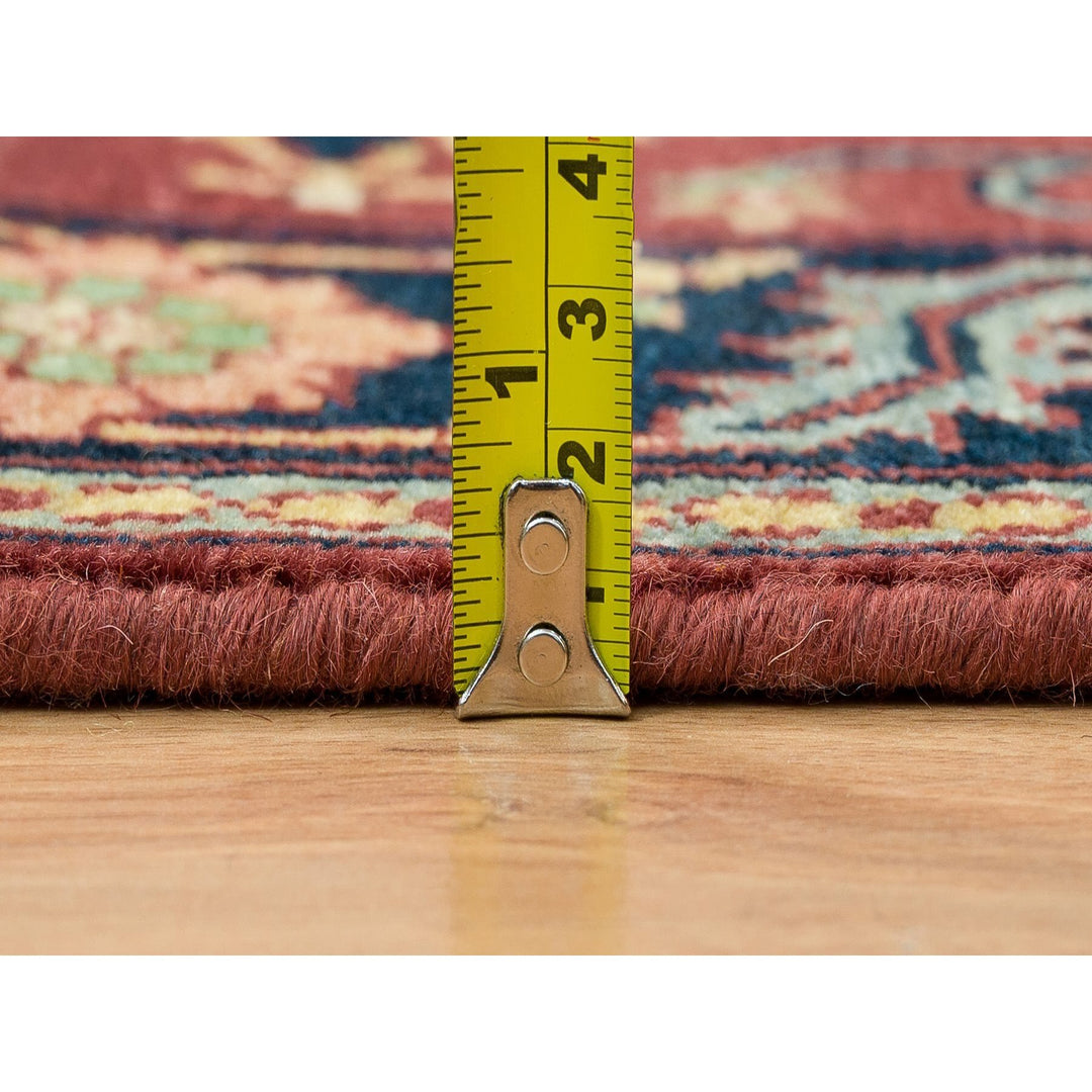 2'7" x 12'0" New Hand Knotted Red Wool Runner Oriental Rug - MOA10265473