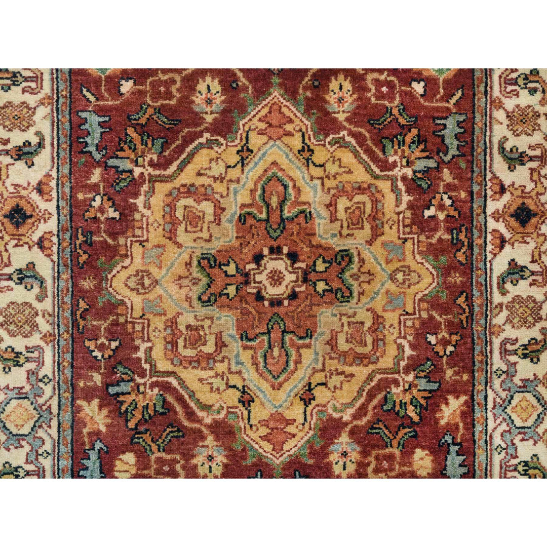 2'6" x 23'10" New Hand Knotted Red Wool Runner Oriental Rug - MOA10265495