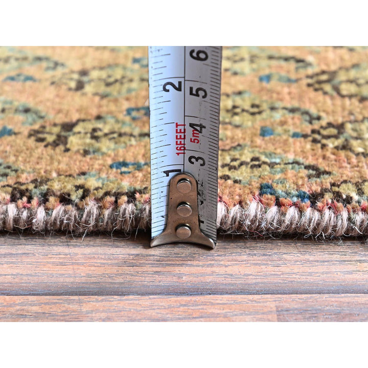2'6" x 11'5" Vintage Hand Knotted Brown Wool Runner Oriental Rug - MOA102654