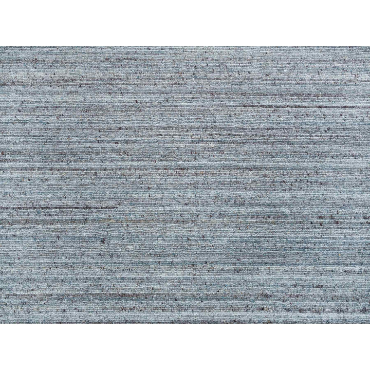 8'1" x 10'0" New Hand Loomed Grey Wool Rectangle Oriental Rug - MOA10265555