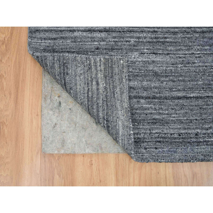 2'6" x 15'10" New Hand Loomed Grey Wool Runner Oriental Rug - MOA10265565