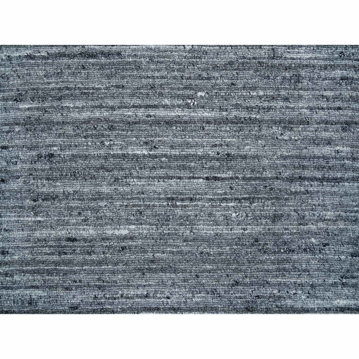 2'6" x 15'10" New Hand Loomed Grey Wool Runner Oriental Rug - MOA10265565