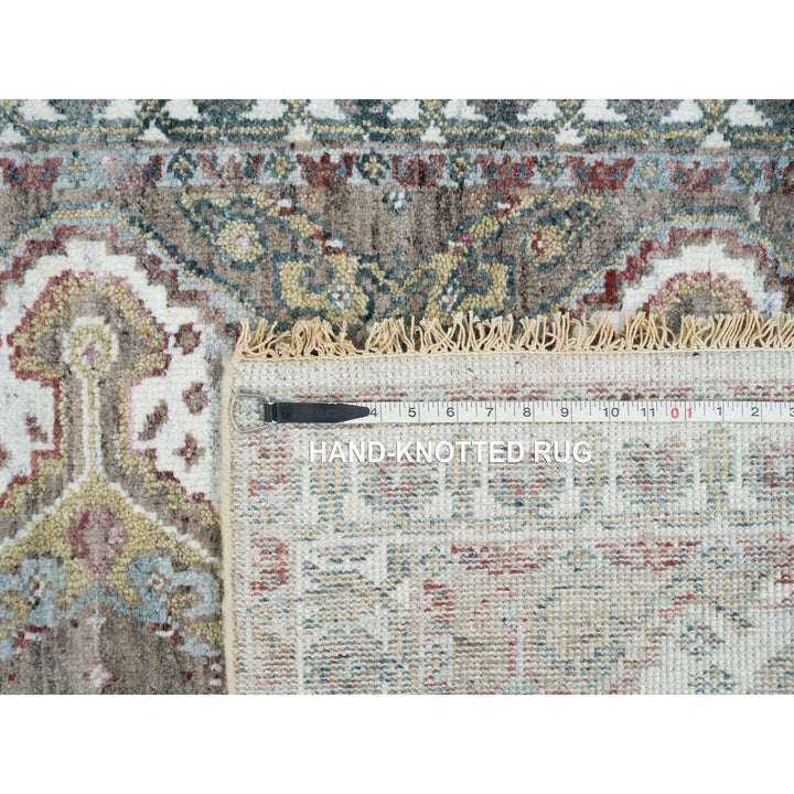 3'0" x 5'0" New Hand Knotted Ivory Wool Rectangle Oriental Rug - MOA10265580