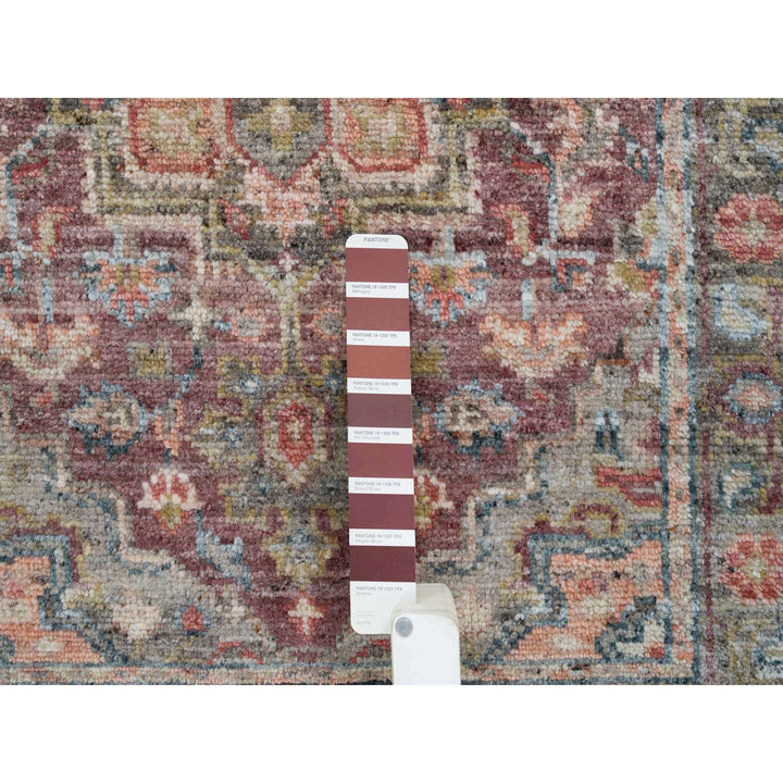 2'7" x 6'0" New Hand Knotted Red Wool Runner Oriental Rug - MOA10265602