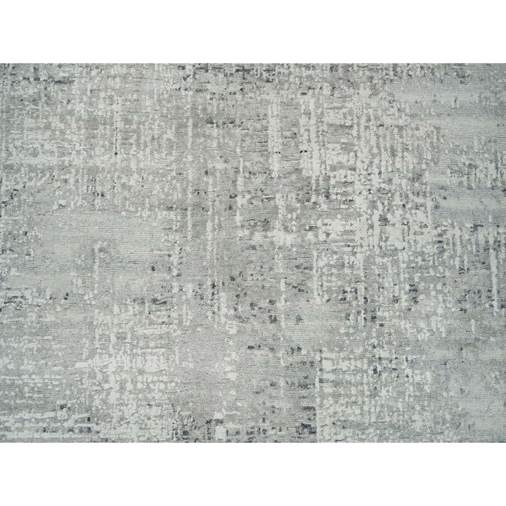 6'1" x 6'2" New Hand Knotted Grey Wool Square Oriental Rug - MOA10265659