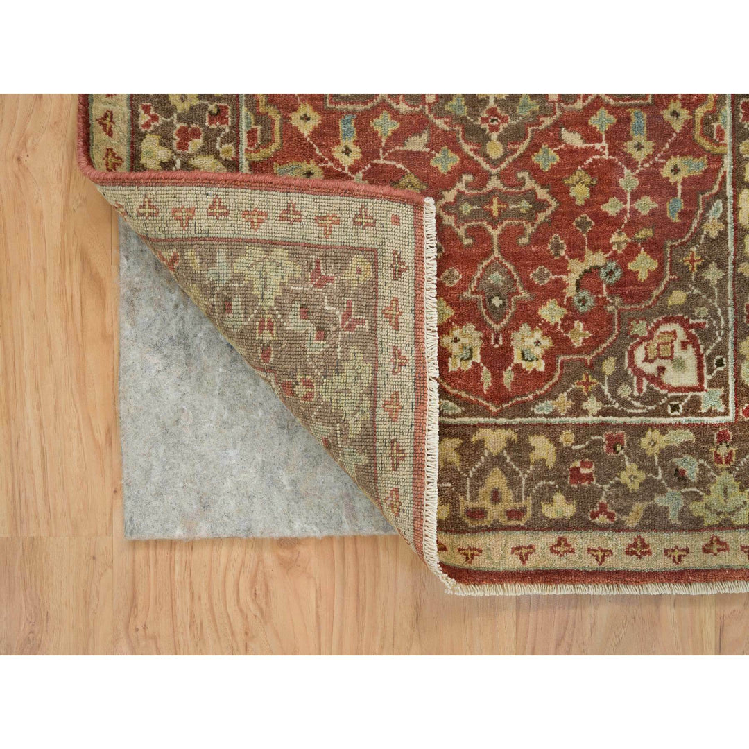 2'6" x 8'3" New Hand Knotted Red Cotton Runner Oriental Rug - MOA10265733