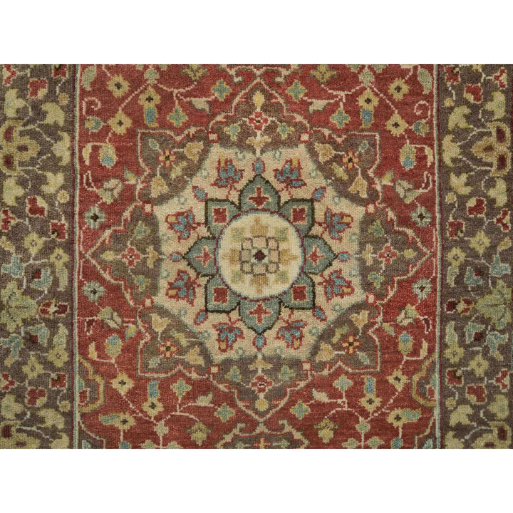 2'6" x 8'3" New Hand Knotted Red Cotton Runner Oriental Rug - MOA10265733