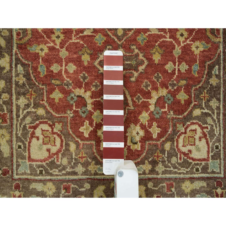 2'6" x 6'3" New Hand Knotted Red Cotton Runner Oriental Rug - MOA10265735