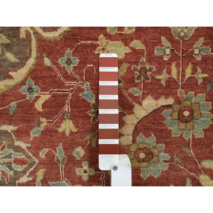 12'0" x 15'2" New Hand Knotted Red Cotton Rectangle Oriental Rug - MOA10265753