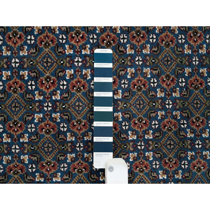 8'0" x 10'4" New Hand Knotted Blue Cotton Rectangle Oriental Rug - MOA10265793