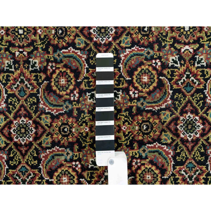 4'1" x 5'9" New Hand Knotted Black Cotton Rectangle Oriental Rug - MOA10265804