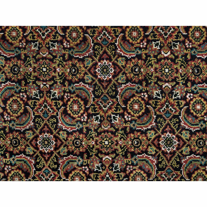 4'1" x 5'9" New Hand Knotted Black Cotton Rectangle Oriental Rug - MOA10265804