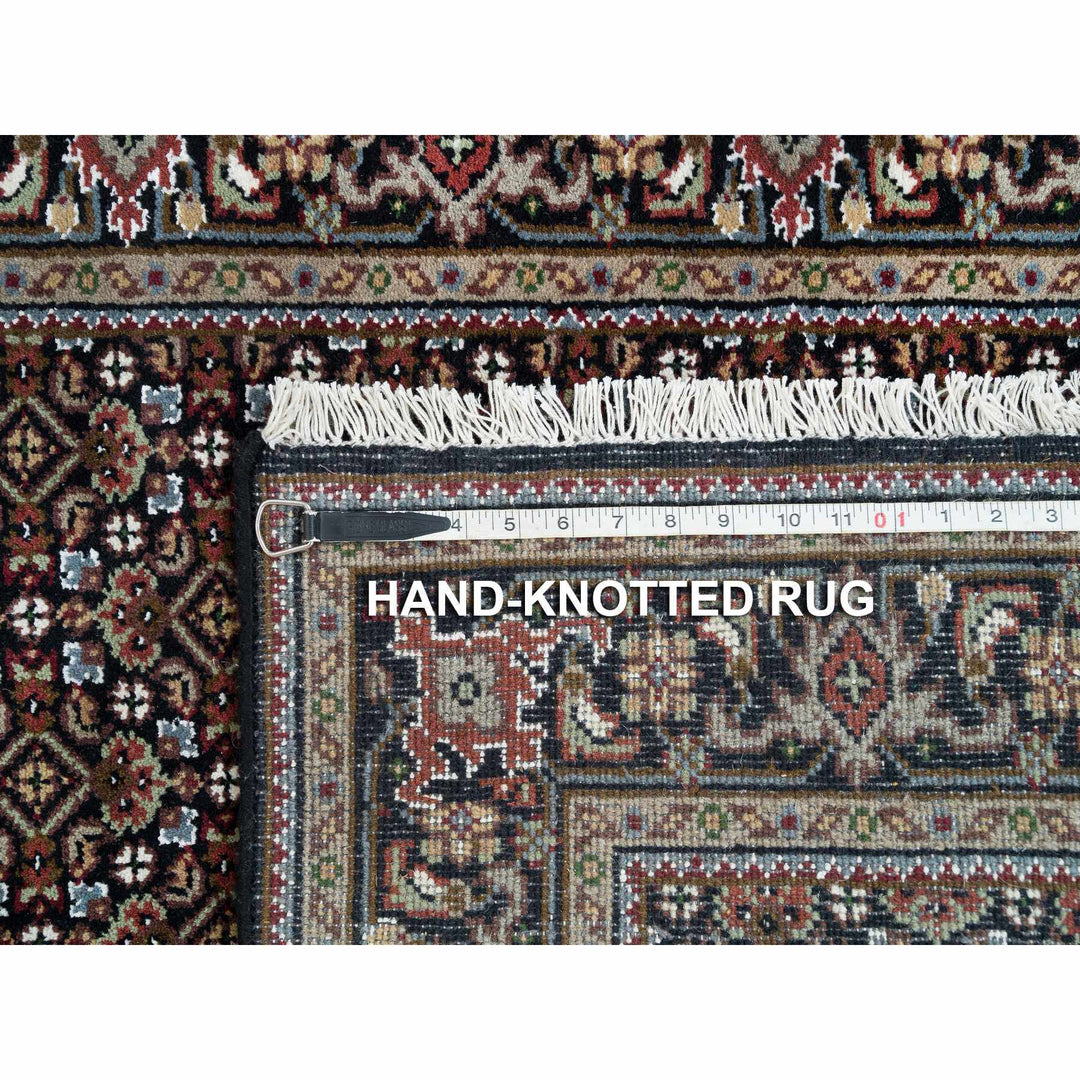 3'0" x 5'1" New Hand Knotted Black Cotton Rectangle Oriental Rug - MOA10265808