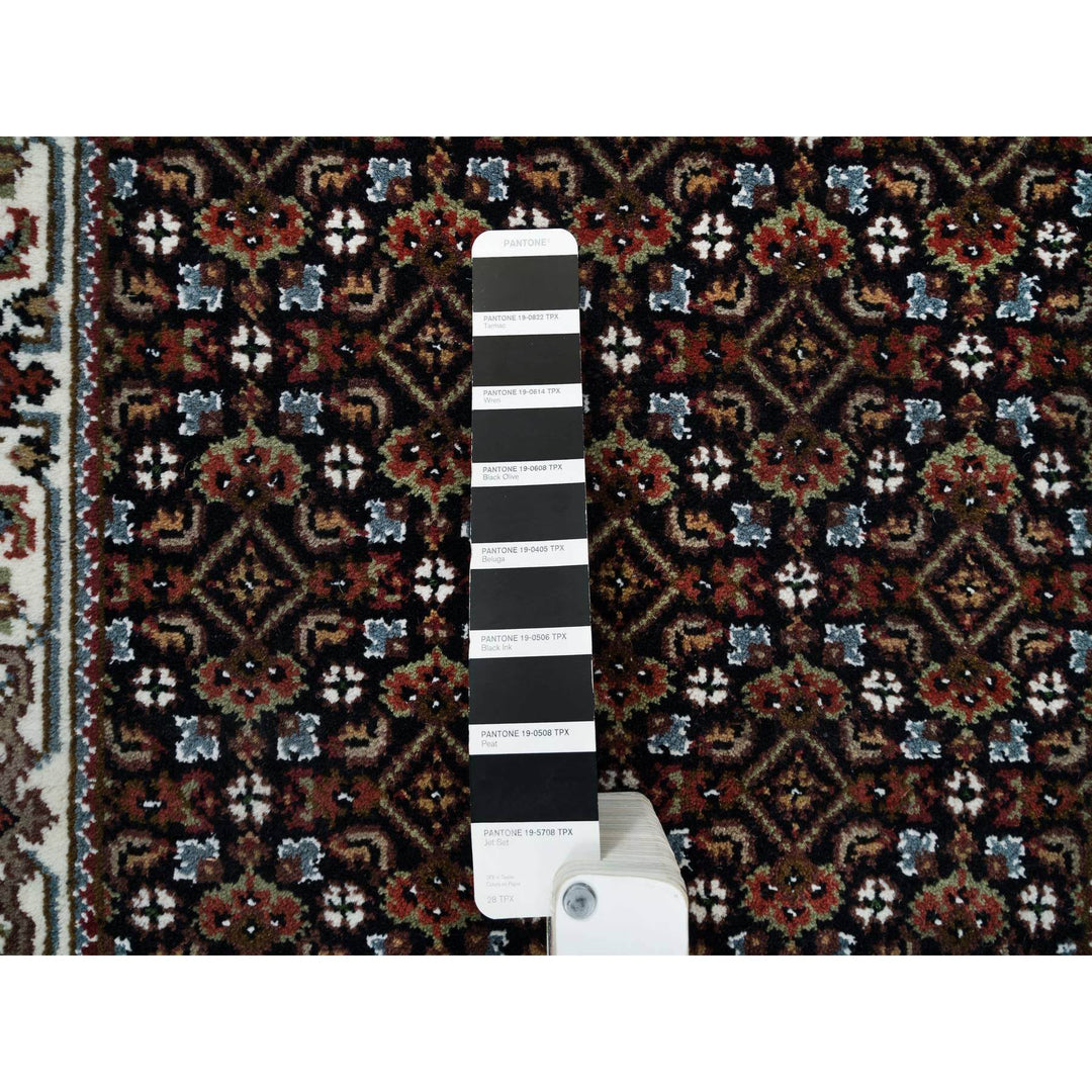 2'0" x 5'4" New Hand Knotted Black Cotton Runner Oriental Rug - MOA10265811