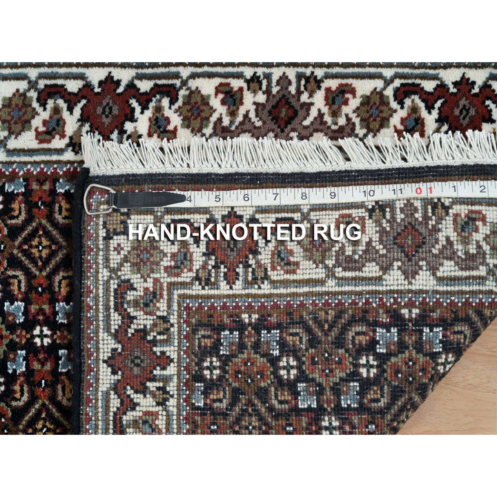 2'0" x 5'4" New Hand Knotted Black Cotton Runner Oriental Rug - MOA10265811