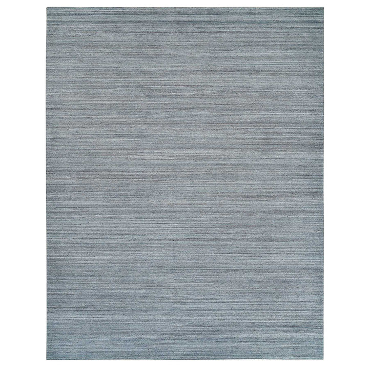 12'0" x 14'11" New Hand Loomed Grey Wool Rectangle Oriental Rug - MOA10265836