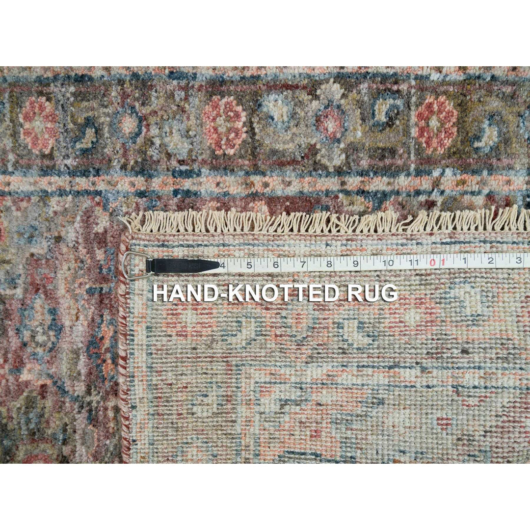 2'7" x 7'10" New Hand Knotted Red Wool Runner Oriental Rug - MOA10265850