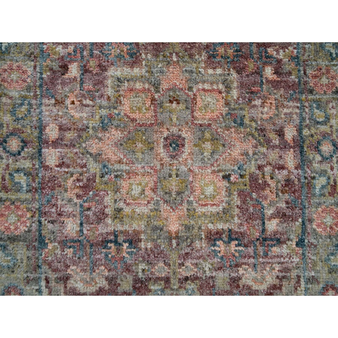 2'0" x 3'0" New Hand Knotted Red Cotton Rectangle Oriental Rug - MOA10265851