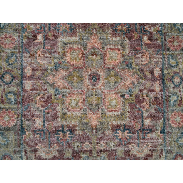 2'0" x 3'1" New Hand Knotted Red Cotton Rectangle Oriental Rug - MOA10265852