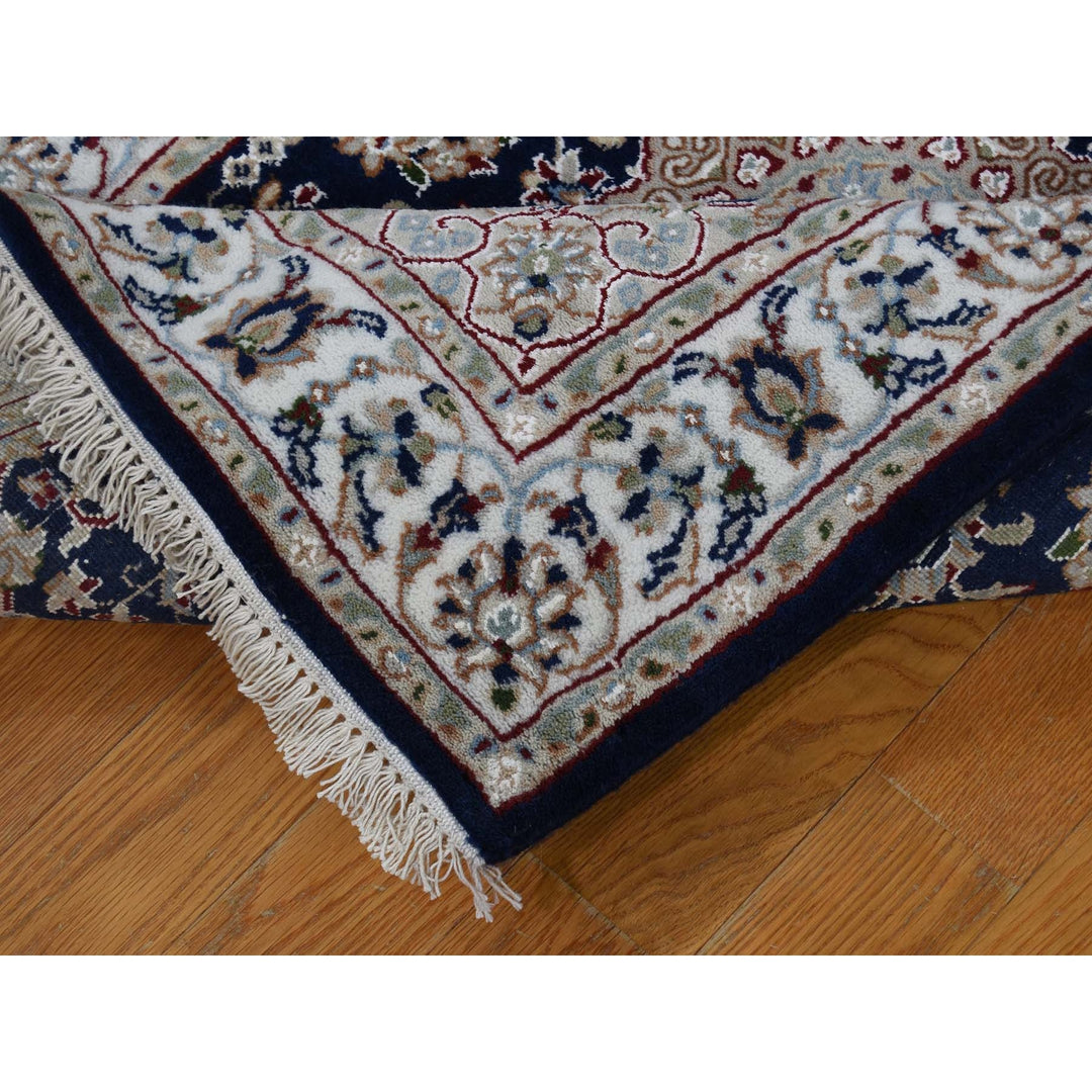 3'0" x 18'0" New Hand Knotted Blue Wool Runner Oriental Rug - MOA10266228