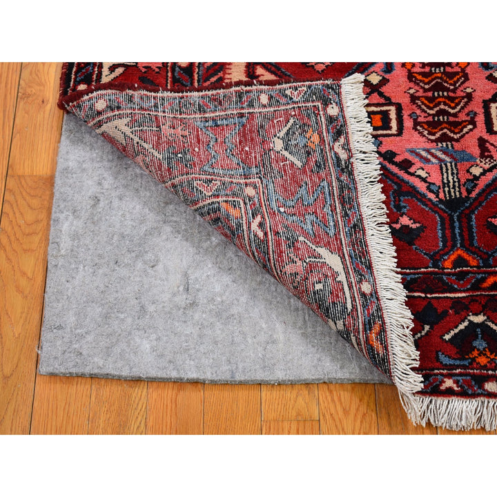 4'4" x 6'8" New Hand Knotted Red Wool Rectangle Oriental Rug - MOA10266339