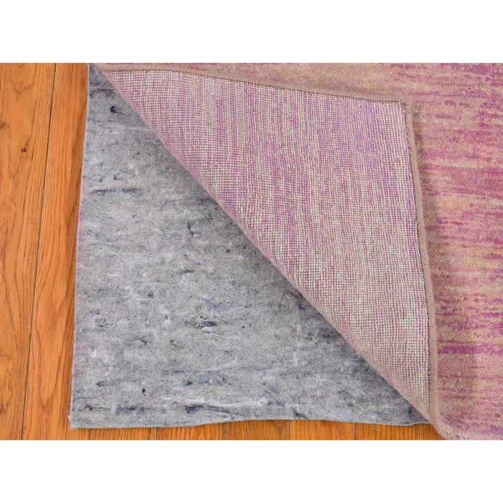 2'2" x 3'3" New Hand Knotted Pink Wool Runner Oriental Rug - MOA10266759