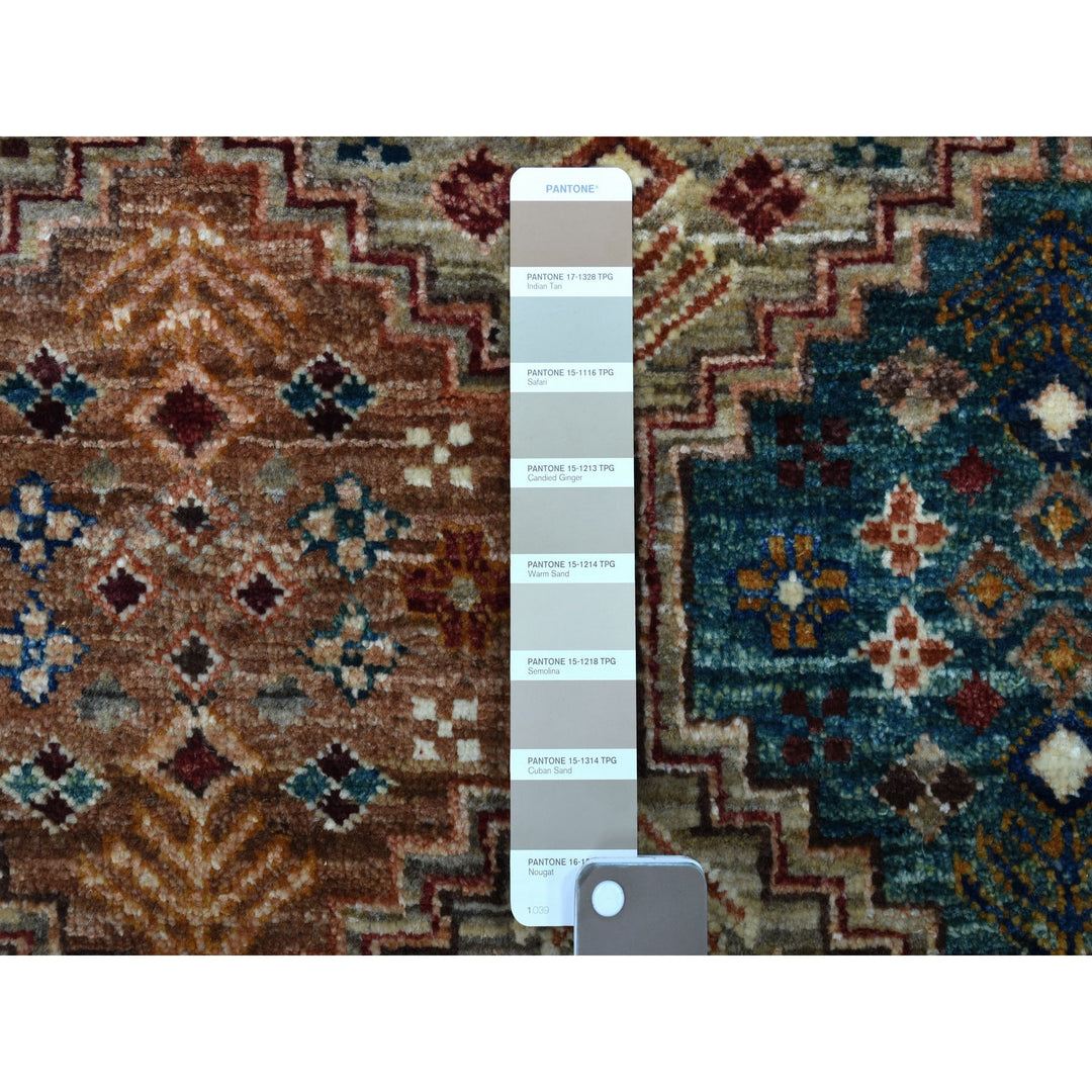 2'9" x 8'0" New Hand Knotted Brown Wool Runner Oriental Rug - MOA10267095