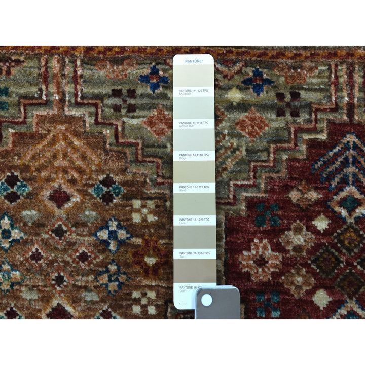 2'9" x 8'0" New Hand Knotted Grey Wool Runner Oriental Rug - MOA10267120