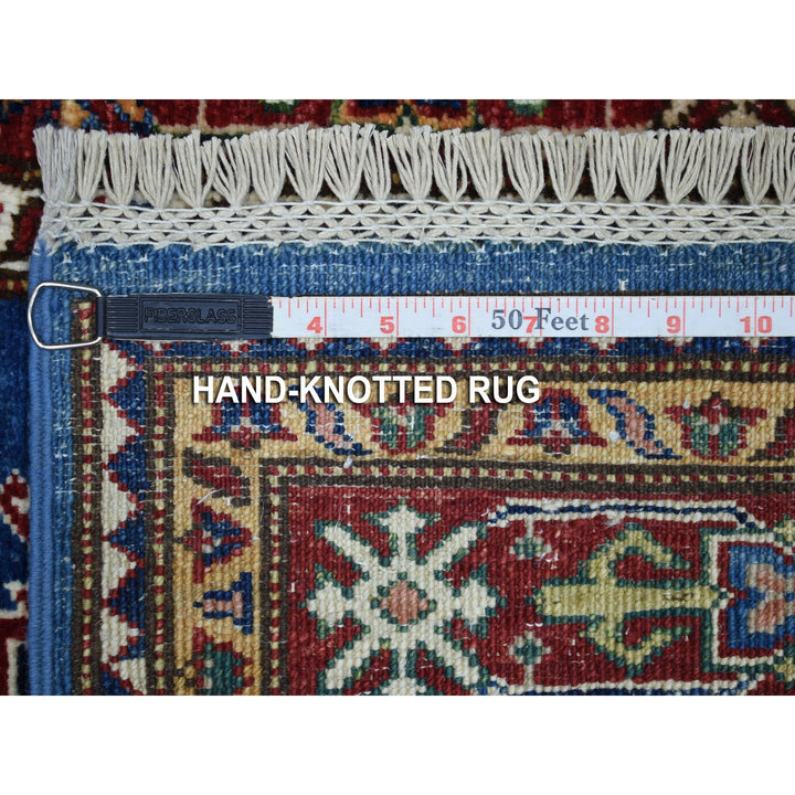 2'7" x 8'7" New Hand Knotted Blue Wool Runner Oriental Rug - MOA10267660